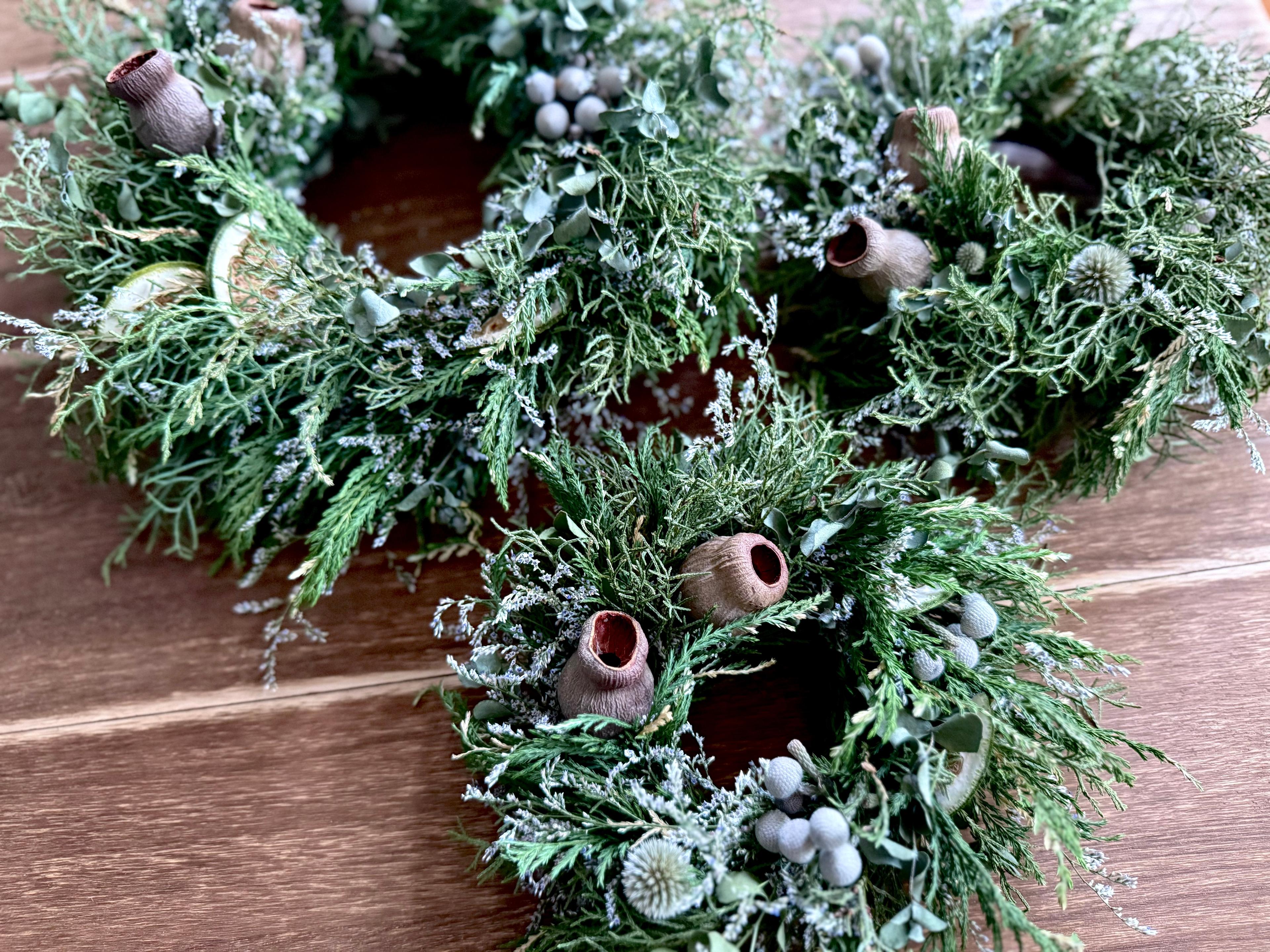 【数量限定！Lサイズ】ドライフラワーのChristmasリース